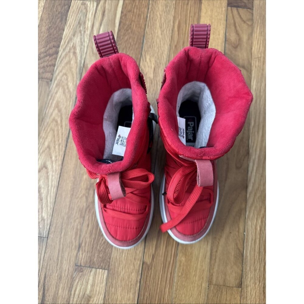 Pajar -30° C -22 F Waterproof Insulated Boots w/ Vibram Sole Red/White Size 5.5 - Picture 2 of 11